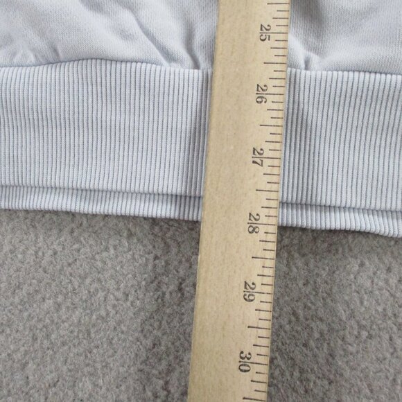 SKIMS Boyfriend Fleece Pullover Hoodie Womens Large Zen Blue Sweatshirt NWT NEW - Picture 8 of 9